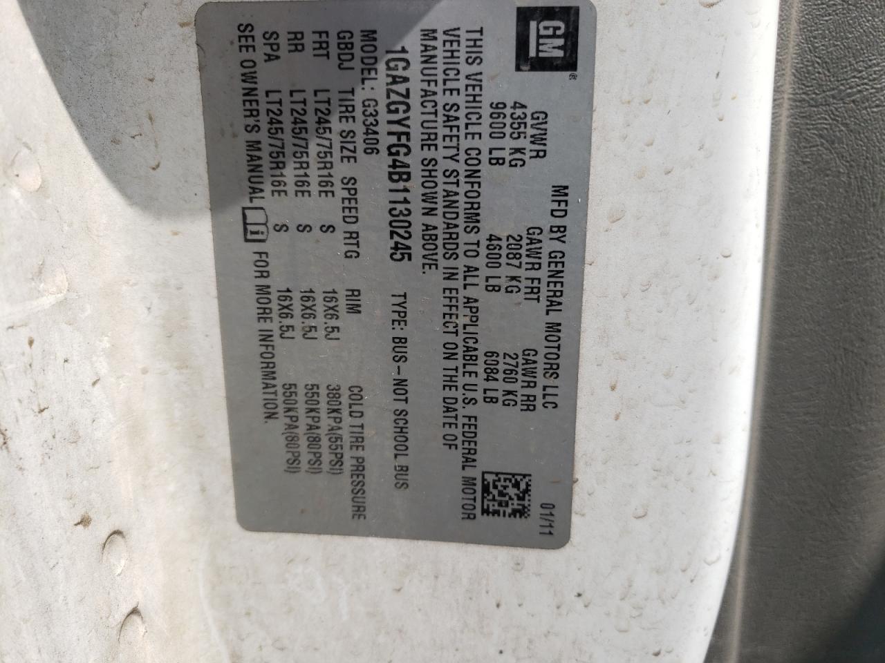1GAZGYFG4B1130245